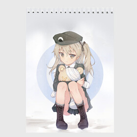 Скетчбук с принтом Girls und Panzer в Екатеринбурге, 100% бумага
 | 48 листов, плотность листов — 100 г/м2, плотность картонной обложки — 250 г/м2. Листы скреплены сверху удобной пружинной спиралью | Тематика изображения на принте: darjeeling | girls und panzer | girls und panzer правда | дарджилинг | девочки и танки | девушки и танки | катюша | нисидзуми михо | правда | танки