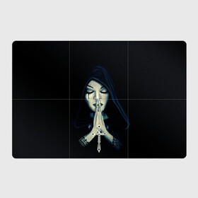 Магнитный плакат 3Х2 с принтом Монашка с крестом в Екатеринбурге, Полимерный материал с магнитным слоем | 6 деталей размером 9*9 см | Тематика изображения на принте: анархия | крест | крест и монашка | крест череп | крестик | манархия | манашка | молитва | молится | монашка | монашка и крест | монашка с крестиком | монашка с крестом | монашки | с крестом | череп