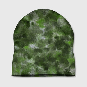 Шапка 3D с принтом Canvas Green Camo в Екатеринбурге, 100% полиэстер | универсальный размер, печать по всей поверхности изделия | abstraction | camouflage | canvas | green | камуфляж