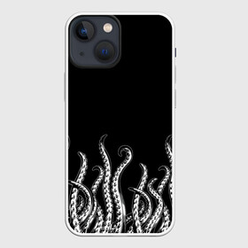 Чехол для iPhone 13 mini с принтом Octopus Щупальца в Екатеринбурге,  |  | animal | beast | kraken | ocean | octopus | sea | ship | water | вода | животные | звери | корабль | кракен | море | океан | осьминог | рыбы | чб | щупальца