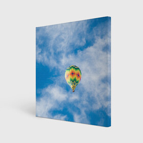 Холст квадратный с принтом Воздушный шар в небе в Екатеринбурге, 100% ПВХ |  | воздушные | воздушный | небеса | небесный | небо | облака | облако | туча | тучи | шар | шары
