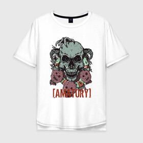 Мужская футболка хлопок Oversize с принтом Amatory в Екатеринбурге, 100% хлопок | свободный крой, круглый ворот, “спинка” длиннее передней части | 2007 | alternative | metal | metalcore | rock | аматори | метал | рок | эмо