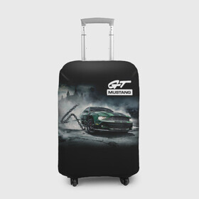 Чехол для чемодана 3D с принтом ford mustang в Екатеринбурге, 86% полиэфир, 14% спандекс | двустороннее нанесение принта, прорези для ручек и колес | auto | cars | ford | mustang | ord | sport | авто | автомобили | автомобиль | автомобильные | бренд | внедорожники | легковые | марка | спорт