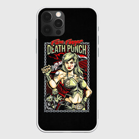 Чехол для iPhone 12 Pro с принтом FFDP Girl в Екатеринбурге, силикон | область печати: задняя сторона чехла, без боковых панелей | 5fdp | ffdp | five finger death punch | metal | music | rock | альтернатива | группы | метал | музыка | музыкальная группа | рок | рок музыка | хеви метал