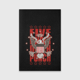 Обложка для паспорта матовая кожа с принтом FFDP Eagle в Екатеринбурге, натуральная матовая кожа | размер 19,3 х 13,7 см; прозрачные пластиковые крепления | 5fdp | ffdp | five finger death punch | metal | music | rock | альтернатива | группы | метал | музыка | музыкальная группа | рок | рок музыка | хеви метал