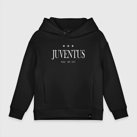 Детское худи Oversize хлопок с принтом Juventus | Tee est.1897 (2021/ в Екатеринбурге, френч-терри — 70% хлопок, 30% полиэстер. Мягкий теплый начес внутри —100% хлопок | боковые карманы, эластичные манжеты и нижняя кромка, капюшон на магнитной кнопке | 0x000000123 | juve | juventus | ronaldo | криштьяно | роналдо | юве | ювентус