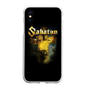 Чехол для iPhone XS Max матовый с принтом Sabaton в Екатеринбурге, Силикон | Область печати: задняя сторона чехла, без боковых панелей | battle | broden | defence of moscow | heavy | joakim | metall | power | primo victoria | rock | sabaton | sweden | tommy johansson | сабатон