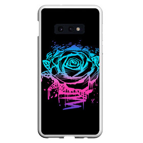 Чехол для Samsung S10E с принтом Неоновая Роза Neon Rose в Екатеринбурге, Силикон | Область печати: задняя сторона чехла, без боковых панелей | flower | flowers | green | nature | neon | pattern | red | rose | roses | spring | summer | весна | зеленый | краски | красная | лето | листва | листья | неон | неоновая | паттерн | природа | роза | розы | узор | фауна | флора | цветок | цветы