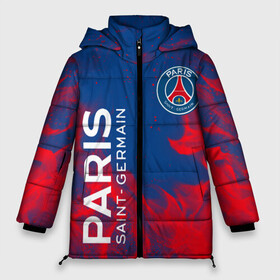 Женская зимняя куртка Oversize с принтом ФК ПСЖ PARIS SAINT GERMAIN в Екатеринбурге, верх — 100% полиэстер; подкладка — 100% полиэстер; утеплитель — 100% полиэстер | длина ниже бедра, силуэт Оверсайз. Есть воротник-стойка, отстегивающийся капюшон и ветрозащитная планка. 

Боковые карманы с листочкой на кнопках и внутренний карман на молнии | fifa. | football | paris saint germain football club | psg | sport | uefa | английская премьер лига | лига финал | матч | спорт | уефа | финал | фифа | фк парии сен жермен | фк псж | футбол