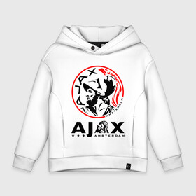 Детское худи Oversize хлопок с принтом FC AJAX AMSTERDAM / ФК АЯКС в Екатеринбурге, френч-терри — 70% хлопок, 30% полиэстер. Мягкий теплый начес внутри —100% хлопок | боковые карманы, эластичные манжеты и нижняя кромка, капюшон на магнитной кнопке | ajax amsterdam | fifa | football | football club. | sport | uefa | английская премьер лига | аякс амстердам | лига финал | матч | спорт | уефа | финал | фифа | футбол | футбольный клуб