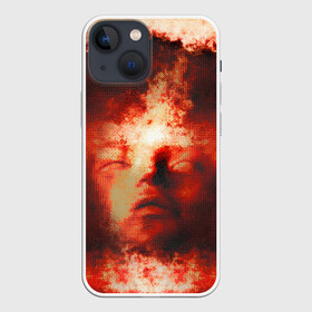 Чехол для iPhone 13 mini с принтом Озарение в Екатеринбурге,  |  | иллюстрация | картина | красная | молодежная | портрет | со смыслом | стиль