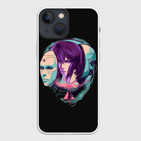 Чехол для iPhone 13 mini с принтом Мотоко Арт в Екатеринбурге,  |  | anime | cyberpunk | ghost in the shell | аниме | анимэ | бато | дайсукэ арамаки | киберпанк | мото кусанаги | призрак в доспехах