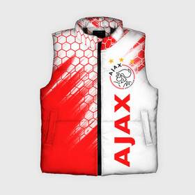 Женский жилет утепленный 3D с принтом FC AJAX AMSTERDAM  ФК АЯКС в Екатеринбурге,  |  | ajax amsterdam | fifa | football | football club. | sport | uefa | английская премьер лига | аякс амстердам | лига финал | матч | спорт | уефа | финал | фифа | футбол | футбольный клуб