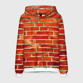 Мужская толстовка 3D с принтом Кирпичная стена в Екатеринбурге, 100% полиэстер | двухслойный капюшон со шнурком для регулировки, мягкие манжеты на рукавах и по низу толстовки, спереди карман-кенгуру с мягким внутренним слоем. | bricks | wall | камень | кирпичи | стена