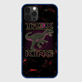 Чехол для iPhone 12 Pro с принтом T-rex KING в Екатеринбурге, силикон | область печати: задняя сторона чехла, без боковых панелей | dino | rex | roar | t rex | дино | динозавр | динозавры