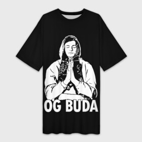 Платье-футболка 3D с принтом OG Buda в Екатеринбурге,  |  | Тематика изображения на принте: og buda | rap | буда | григорий ляхов | музыка | ог буда | певец | русский рэп | рэп | рэпер