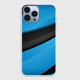 Чехол для iPhone 13 Pro Max с принтом Blue Sport Style в Екатеринбурге,  |  | 3d | 3д | sport | абстракция | линии | паттерн | соты | спортивный стиль | текстуры