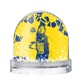Игрушка Снежный шар с принтом OG Buda в Екатеринбурге, Пластик | Изображение внутри шара печатается на глянцевой фотобумаге с двух сторон | og buda | rap | буда | григорий ляхов | музыка | ог буда | певец | русский рэп | рэп | рэпер