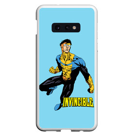 Чехол для Samsung S10E с принтом Invincible Неуязвимый в Екатеринбурге, Силикон | Область печати: задняя сторона чехла, без боковых панелей | Тематика изображения на принте: boy | cartoon | damien darkblood | hero | invincible | superhero | герой | марк грейсон | мультик | мультсериал | непобедимый | неуязвимый | персонаж | супергерой