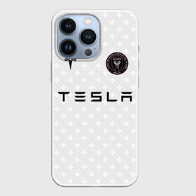 Чехол для iPhone 13 Pro с принтом INTER MIAMI FC TESLA KIT в Екатеринбурге,  |  | championship | fc | football | footer | inter miami | soccer | socker | sport | европейская лига | майами | одежда | спорт | спортивный | униформа | футбол | футбольный клуб | чемпионат