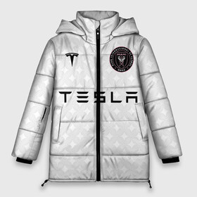 Женская зимняя куртка Oversize с принтом INTER MIAMI FC TESLA KIT в Екатеринбурге, верх — 100% полиэстер; подкладка — 100% полиэстер; утеплитель — 100% полиэстер | длина ниже бедра, силуэт Оверсайз. Есть воротник-стойка, отстегивающийся капюшон и ветрозащитная планка. 

Боковые карманы с листочкой на кнопках и внутренний карман на молнии | championship | fc | football | footer | inter miami | soccer | socker | sport | европейская лига | майами | одежда | спорт | спортивный | униформа | футбол | футбольный клуб | чемпионат