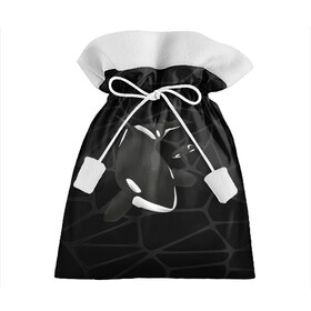 Подарочный 3D мешок с принтом Косатки в Екатеринбурге, 100% полиэстер | Размер: 29*39 см | Тематика изображения на принте: whale | кит | косатка | косатки | морские