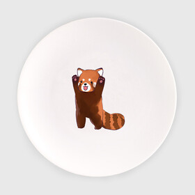 Тарелка с принтом Нападение милой панды в Екатеринбурге, фарфор | диаметр - 210 мм
диаметр для нанесения принта - 120 мм | арт | красная панда | красный медвежонок | медведь | медвежонок | панда | рисунок | рыжая панда