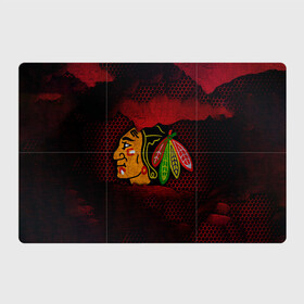 Магнитный плакат 3Х2 с принтом CHICAGO NHL в Екатеринбурге, Полимерный материал с магнитным слоем | 6 деталей размером 9*9 см | Тематика изображения на принте: blackhawks | chicago | iron | logo | nhl | red | sport | usa | блэкхоукс | железо | логотип | нхл | сетка | спорт | сша | хоккей | чикаго