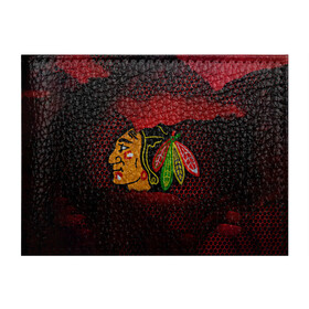 Обложка для студенческого билета с принтом CHICAGO NHL в Екатеринбурге, натуральная кожа | Размер: 11*8 см; Печать на всей внешней стороне | Тематика изображения на принте: blackhawks | chicago | iron | logo | nhl | red | sport | usa | блэкхоукс | железо | логотип | нхл | сетка | спорт | сша | хоккей | чикаго