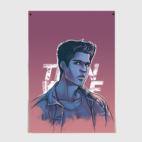 Постер с принтом Teen Wolf Scott McCall в Екатеринбурге, 100% бумага
 | бумага, плотность 150 мг. Матовая, но за счет высокого коэффициента гладкости имеет небольшой блеск и дает на свету блики, но в отличии от глянцевой бумаги не покрыта лаком | alpha | beta | derek | derek hale | omega | scott | scott mccall | serial | stiles | stiles stilinski | teen wolf | wolf | бета | волк | волки | волчонок | дерек | дерек хейл | оборотень | оборотни | ольфа | омега | сериал | скотт | скотт макколл | стайлз