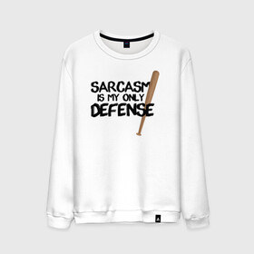 Мужской свитшот хлопок с принтом Sarcasm is my only defense в Екатеринбурге, 100% хлопок |  | alpha | beta | derek | derek hale | omega | scott | scott mccall | serial | stiles | stiles stilinski | teen wolf | wolf | бета | волк | волки | волчонок | дерек | дерек хейл | оборотень | оборотни | ольфа | омега | сериал | скотт | скотт макколл | стайлз