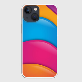 Чехол для iPhone 13 mini с принтом Candy rainbow в Екатеринбурге,  |  | 3d | 3д | sport | абстракция | линии | паттерн | соты | спортивный стиль | текстуры