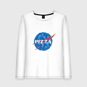Женский лонгслив хлопок с принтом NASA Pizza в Екатеринбурге, 100% хлопок |  | mars | moon | nasa | астероид | астронавт | астрономия | вселенная | гагарин | галактика | земля | илон | комета | космонавт | космос | луна | марс | маск | наса | небо | нло | пицца | планета | пришелец | ракета