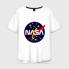 Мужская футболка хлопок Oversize с принтом Space NASA в Екатеринбурге, 100% хлопок | свободный крой, круглый ворот, “спинка” длиннее передней части | mars | moon | nasa | астероид | астронавт | астрономия | вселенная | гагарин | галактика | земля | илон | комета | космонавт | космос | луна | марс | маск | наса | небо | нло | планета | полёт | пришелец | ракета
