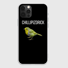 Чехол для iPhone 12 Pro с принтом CHILLIPIZDRICK в Екатеринбурге, силикон | область печати: задняя сторона чехла, без боковых панелей | chill | птица | фразы | чил