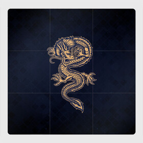 Магнитный плакат 3Х3 с принтом Дракон в Екатеринбурге, Полимерный материал с магнитным слоем | 9 деталей размером 9*9 см | Тематика изображения на принте: dragon | дракон | драконами | драконом | дракоша | иероглиф | мифология