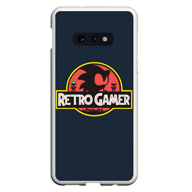 Чехол для Samsung S10E с принтом Retro Gamer в Екатеринбурге, Силикон | Область печати: задняя сторона чехла, без боковых панелей | Тематика изображения на принте: mario | sonic | доктор эггман | ёж | ёж шедоу | ехидна наклз | майлз прауэр | марио | соник | тейлз | эми роуз