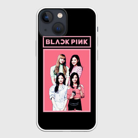 Чехол для iPhone 13 mini с принтом BP Band в Екатеринбурге,  |  | black pink | blackpink | pop | блэк пинк | ким дженни | ким джи су | корейцы | лалиса манобан | музыка | поп | попса | розэ