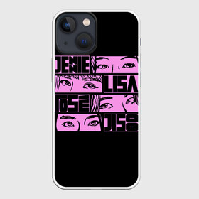 Чехол для iPhone 13 mini с принтом Black pink eyes в Екатеринбурге,  |  | black pink | blackpink | pop | блэк пинк | ким дженни | ким джи су | корейцы | лалиса манобан | музыка | поп | попса | розэ