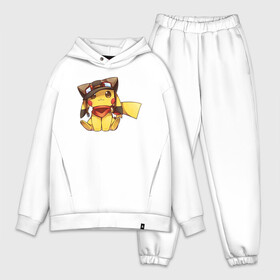 Мужской костюм хлопок OVERSIZE с принтом Пикачу летчик в Екатеринбурге,  |  | anime | picachu | pikachu | аниме | милый | пика | пикачу | покебол | покемон