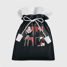 Подарочный 3D мешок с принтом BLACKPINK Red and black в Екатеринбурге, 100% полиэстер | Размер: 29*39 см | black pink | blackpink | pop | блэк пинк | ким дженни | ким джи су | корейцы | лалиса манобан | музыка | поп | попса | розэ