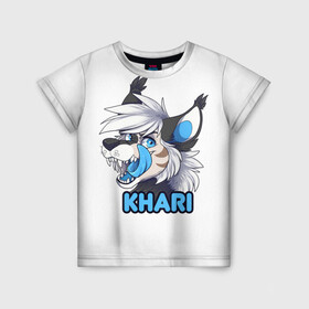 Детская футболка 3D с принтом Furry wolf Khari в Екатеринбурге, 100% гипоаллергенный полиэфир | прямой крой, круглый вырез горловины, длина до линии бедер, чуть спущенное плечо, ткань немного тянется | furry | khari | антропоморфное животное | волк | животные | зверь | фурри | человек