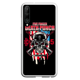 Чехол для Honor P30 с принтом 5FDP | Five Finger Death Punch в Екатеринбурге, Силикон | Область печати: задняя сторона чехла, без боковых панелей | 5fdp | america | death | ffdp | finger | five | hard | metal | music | punch | rock | skull | states | united | usa | америка | метал | музыка | рок | сша | хард | череп