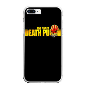 Чехол для iPhone 7Plus/8 Plus матовый с принтом FFDP | Five Finger Death Punch в Екатеринбурге, Силикон | Область печати: задняя сторона чехла, без боковых панелей | 5fdp | america | death | ffdp | finger | five | hard | metal | music | punch | rock | skull | states | united | usa | америка | метал | музыка | рок | сша | хард | череп