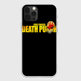 Чехол для iPhone 12 Pro Max с принтом FFDP | Five Finger Death Punch в Екатеринбурге, Силикон |  | Тематика изображения на принте: 5fdp | america | death | ffdp | finger | five | hard | metal | music | punch | rock | skull | states | united | usa | америка | метал | музыка | рок | сша | хард | череп