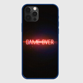 Чехол для iPhone 12 Pro с принтом Game Over в Екатеринбурге, силикон | область печати: задняя сторона чехла, без боковых панелей | game | game over | games | neon | orers | over | press | press start | starts | игра | игра окончена | конец | надписи | надпись | нажмите старт | неон | окончено | старт