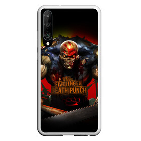 Чехол для Honor P30 с принтом Five Finger Death Punch Skull в Екатеринбурге, Силикон | Область печати: задняя сторона чехла, без боковых панелей | Тематика изображения на принте: album cover | art | butcher | dark art | ffdp | ffdp мерч | five finger death punch merch | five finger death punch мерч | got your six | heavy metal | skull | арт | иллюстрация | мясник | обложка альбома