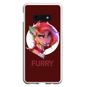 Чехол для Samsung S10E с принтом Furry fox в Екатеринбурге, Силикон | Область печати: задняя сторона чехла, без боковых панелей | Тематика изображения на принте: furry | furry fox | антропоморфное животное | животные | зверь | лиса | фурри | человек