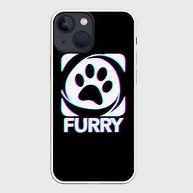 Чехол для iPhone 13 mini с принтом Furry в Екатеринбурге,  |  | furry | антропоморфные животные | лапа | логотип | люди животные | отпечаток | след | фурри | фурри фэндом | эмблема