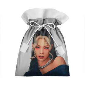 Подарочный 3D мешок с принтом Hot Jennie в Екатеринбурге, 100% полиэстер | Размер: 29*39 см | black pink | blackpink | pop | блэк пинк | ким дженни | ким джи су | корейцы | лалиса манобан | музыка | поп | попса | розэ